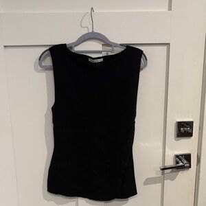 Abercrombie & Fitch Black Tank Top with Button Detail